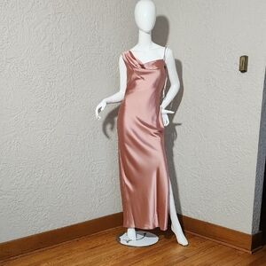 Social Bridesmaids LX Charm Cowl Maxi Slip Dress